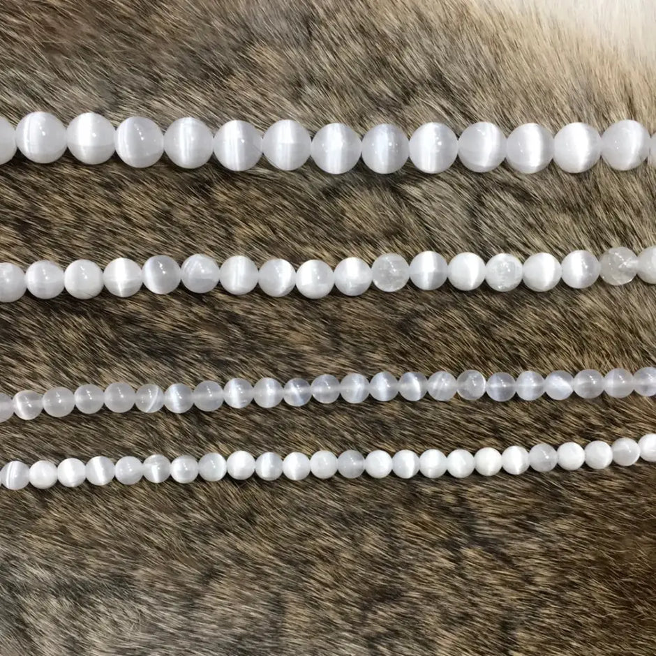 Selenite Bead Strands - OMC BRACELETS