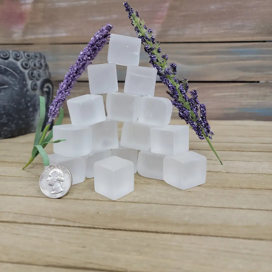 SELENITE - CUBES (Intuitive Pick - Selenite Cube - Tumbles