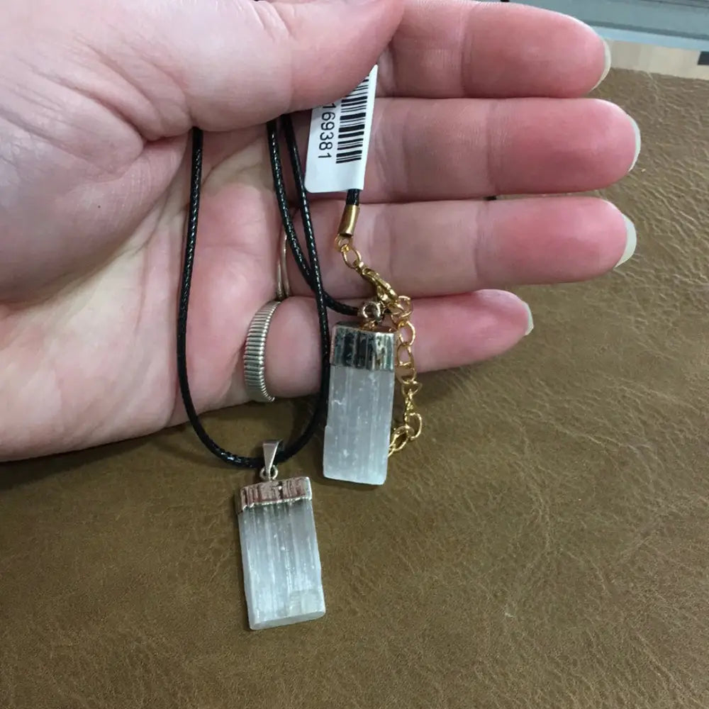 Selenite Necklaces (4 TYPES) - Selenite - Jewelry