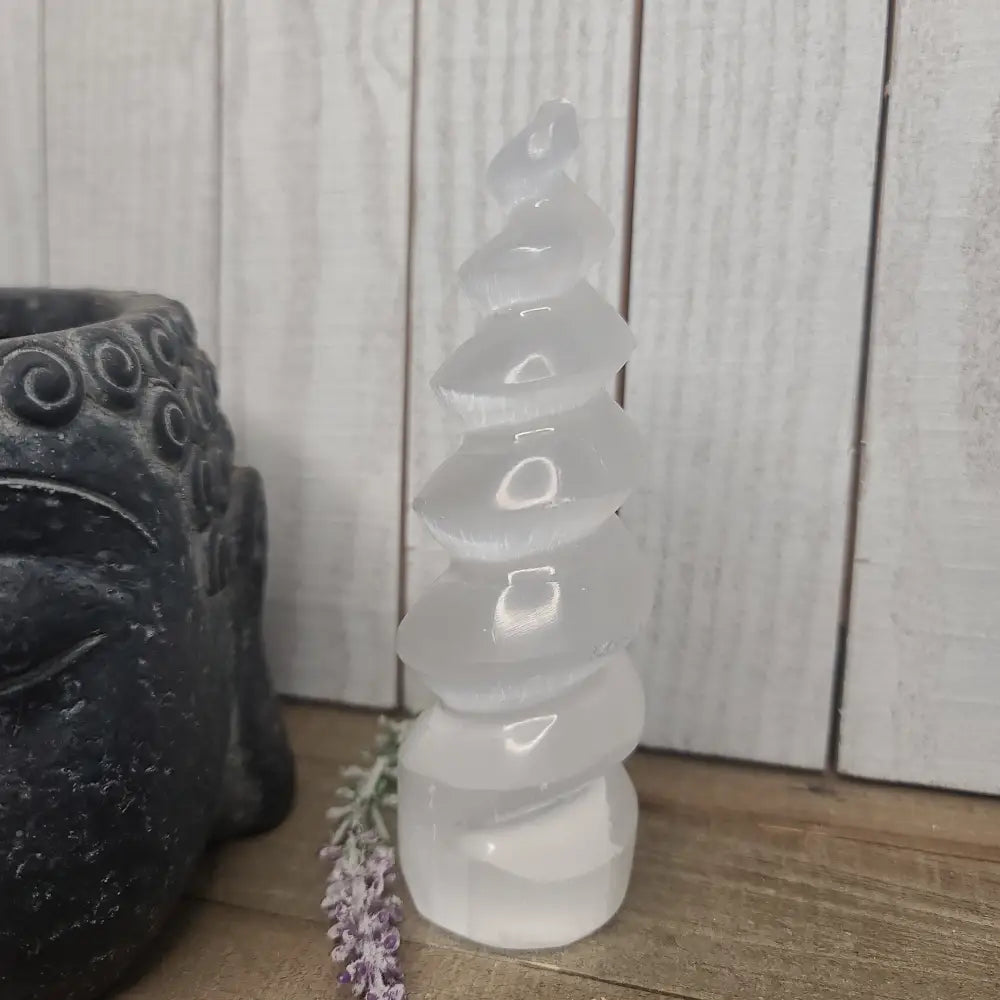 Selenite Spirals - LARGE - Towers