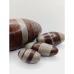 Shiva Lingam stones, polished with natural earthy patterns, available in sizes 1