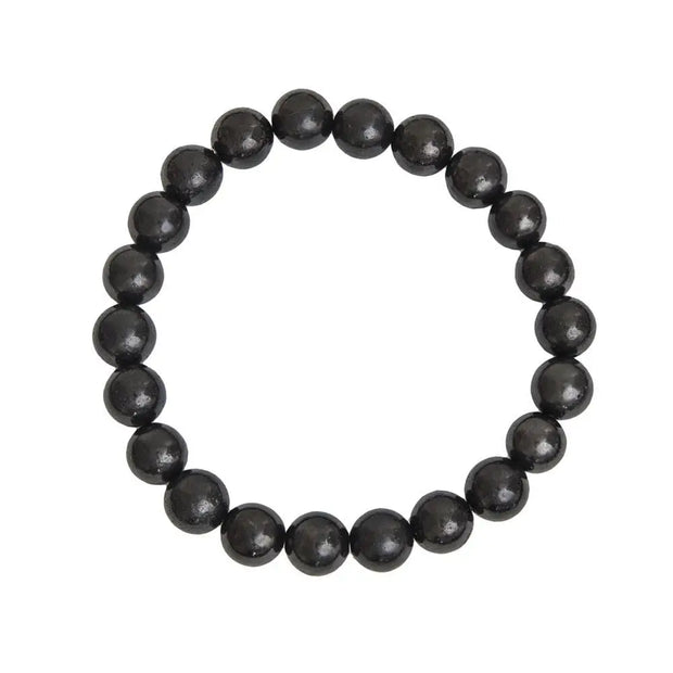 🖤✨ Shungite Bracelet 8mm – Purification Protection and Grounding 🌑 - OMC BRACELETS