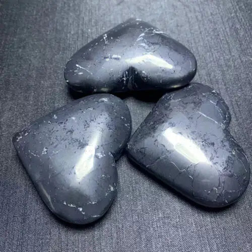Shungite Hearts 1.75’’ -2’’ - Carvings