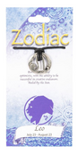 ♈🌙 Signs of the Zodiac Metal Pendants on Leather Cord (1’’) – All 12 Astrology Signs Celestial Style and Personalized