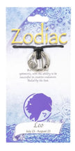 ♈🌙 Signs of the Zodiac Metal Pendants on Leather Cord (1’’) – All 12 Astrology Signs Celestial Style and Personalized