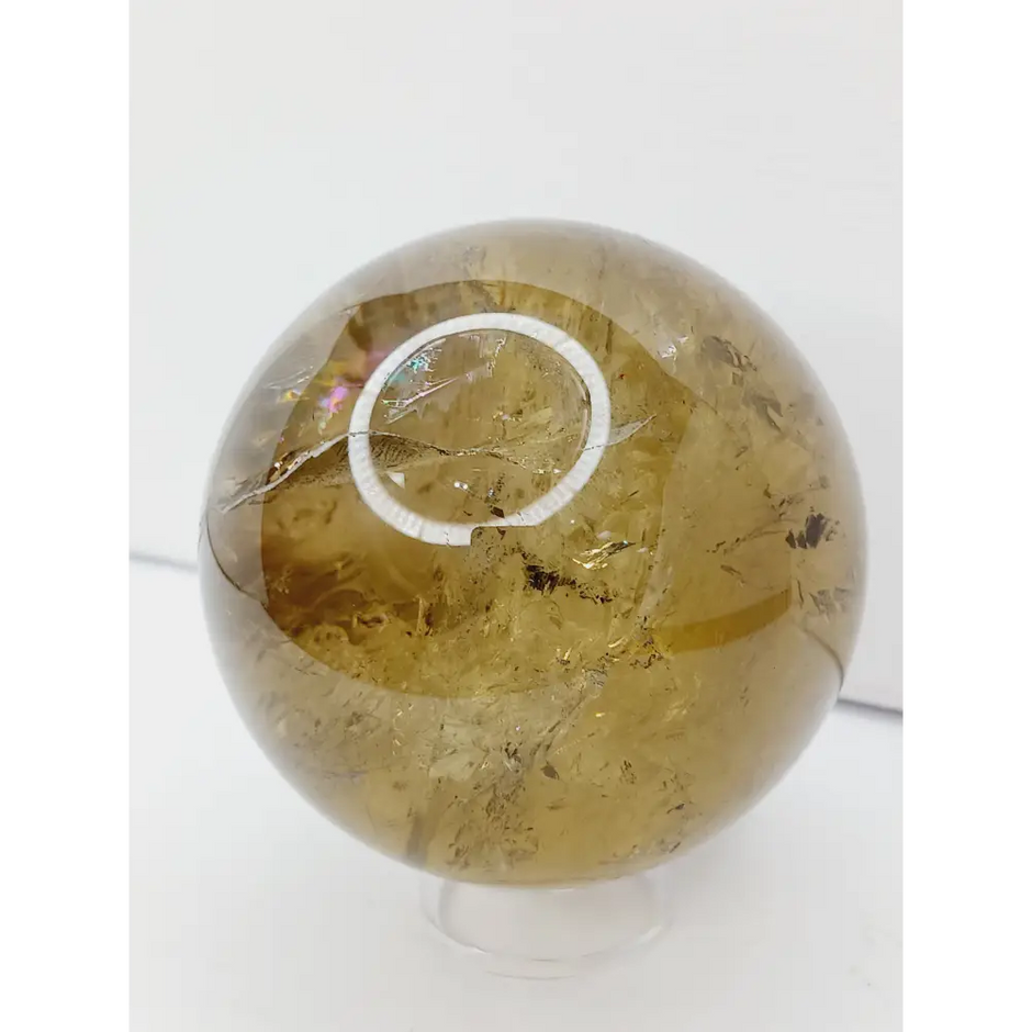 🌞✨ Smokey Citrine Sphere – Manifestation Clarity and Grounded Abundance 🌑 - Spheres
