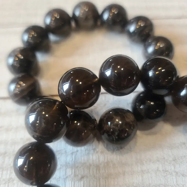 Smokey Quartz Bracelet - 16mm - OMC BRACELETS