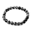 ❄️🖤 Snowflake Obsidian Bracelet 8mm – Balance Purification and Insight ✨ - OMC BRACELETS