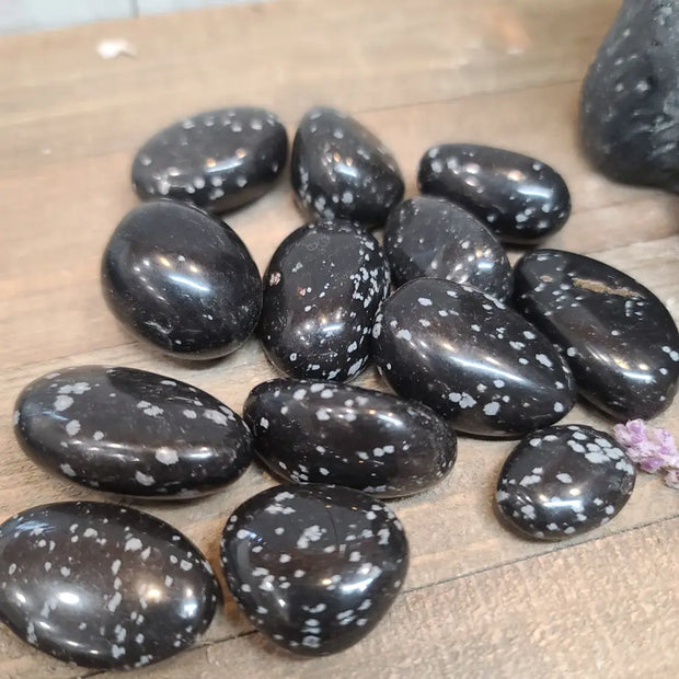 Snowflake Obsidian Tumble - Tumbles