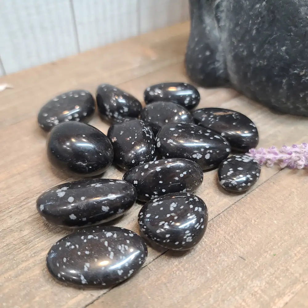 Snowflake Obsidian Tumble - Tumbles