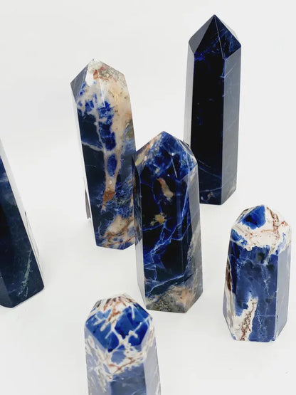 🔵✨ Sodalite Points – Gorgeous Quality for Insight Calm and Communication ✨🔵