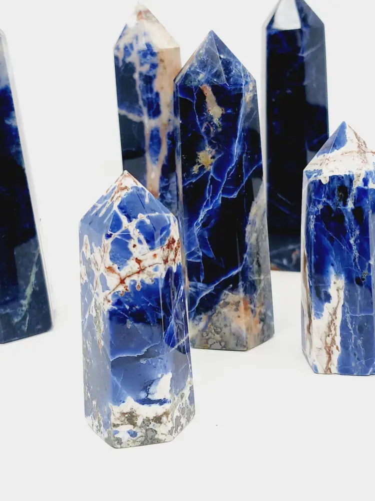 🔵✨ Sodalite Points – Gorgeous Quality for Insight Calm and Communication ✨🔵