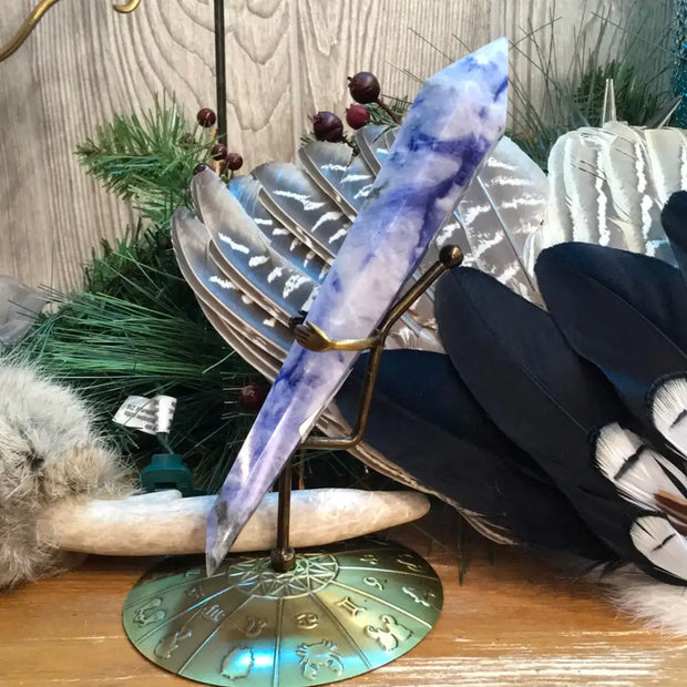 Sodalite Scepter on Astrology Stand - 11 - Towers