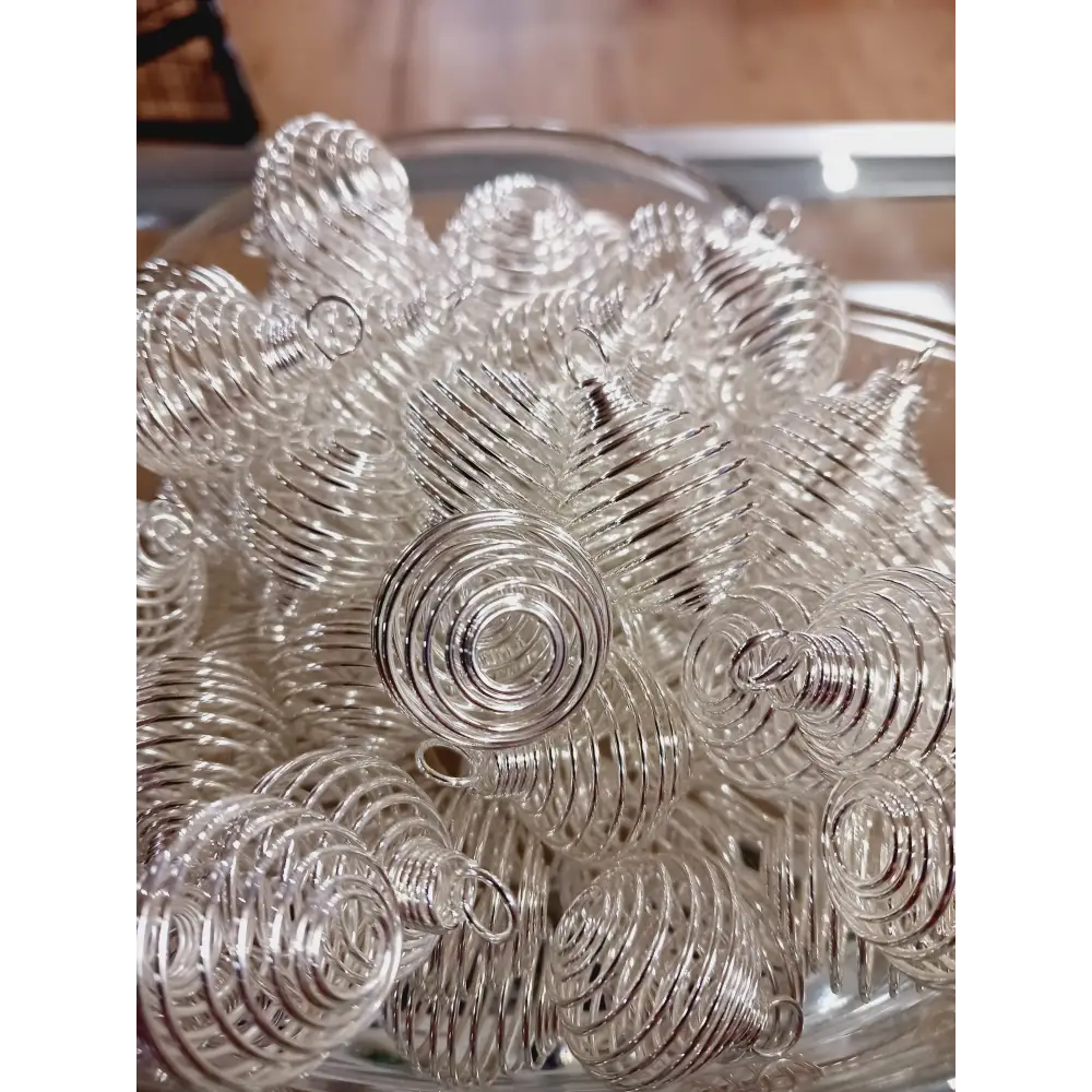 🔗✨ Spiraling Coil Charm Holder (1’’) – Versatile Stylish and Ready for Your Magic! 🌟
