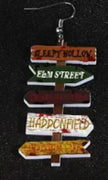 Spooky Earring Collection – Horror Film and Gothic Story Inspired Jewelry - Arrow Path Sign 3