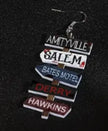Spooky Earring Collection – Horror Film and Gothic Story Inspired Jewelry - Arrow Sign Path 2