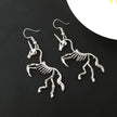Spooky Earring Collection – Horror Film and Gothic Story Inspired Jewelry - Unicorn Skeleton