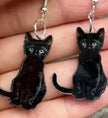 Spooky Earring Collection – Horror Film and Gothic Story Inspired Jewelry - Black Cats