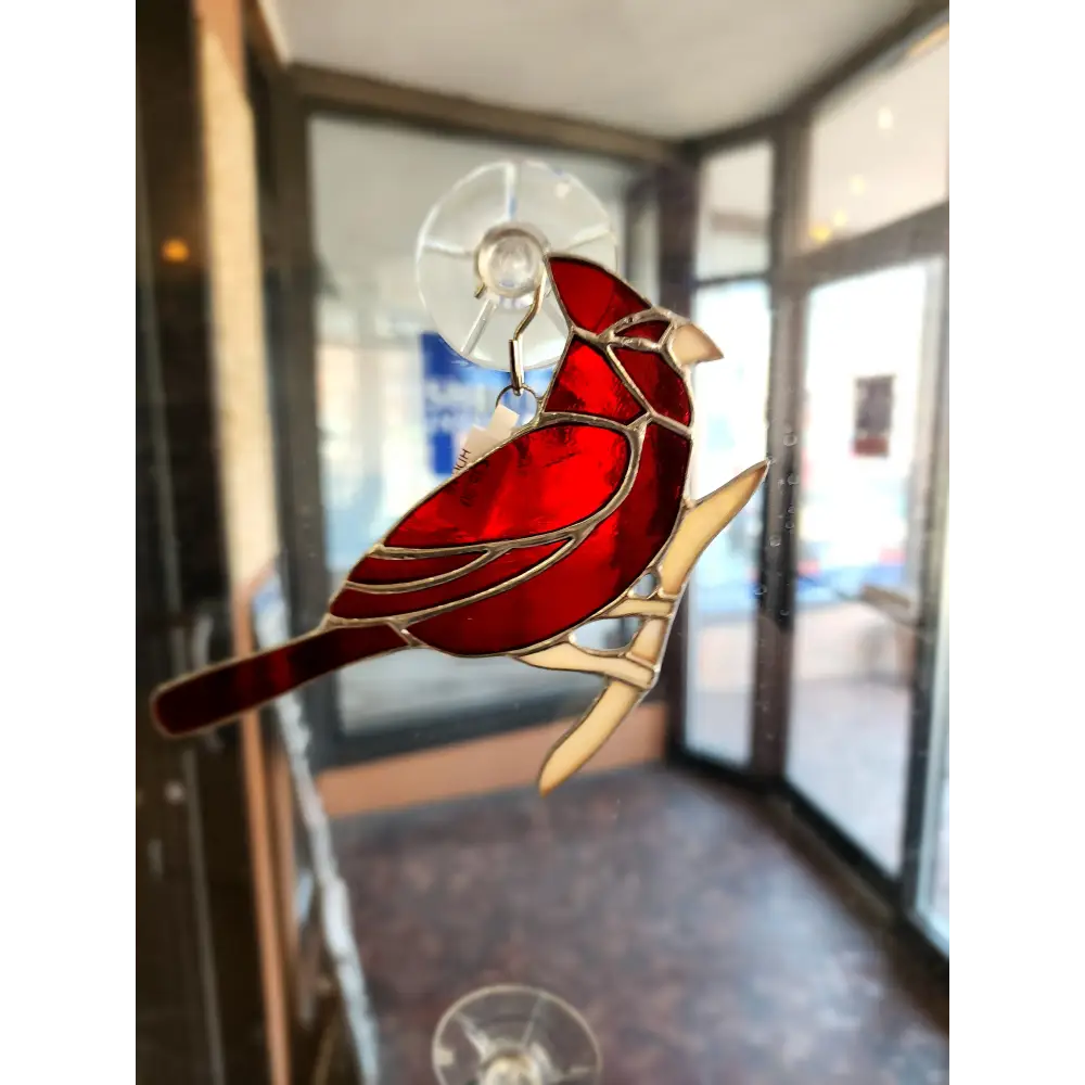 ❤️ Stained Glass Cardinal 🌈 6.5’’ - Cardinal - Home Decor