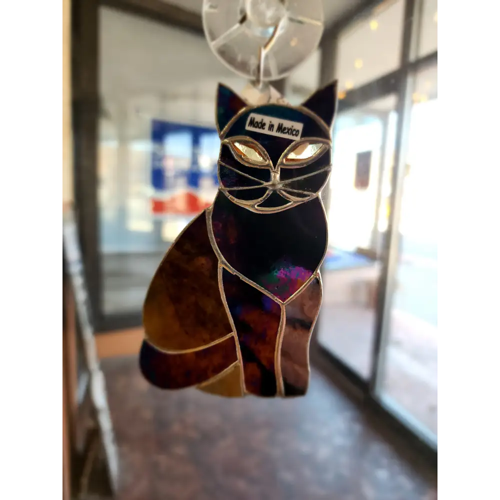 🐾 Stained Glass Cats - 4 3/4’’ 🌈 - Aura - Home Decor