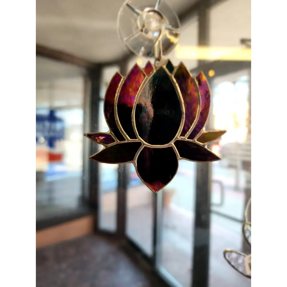 🌸 Stained Glass Lotus Flowers - 3.5’’ (Assorted Colors) 🌈 - Aura - Home Decor