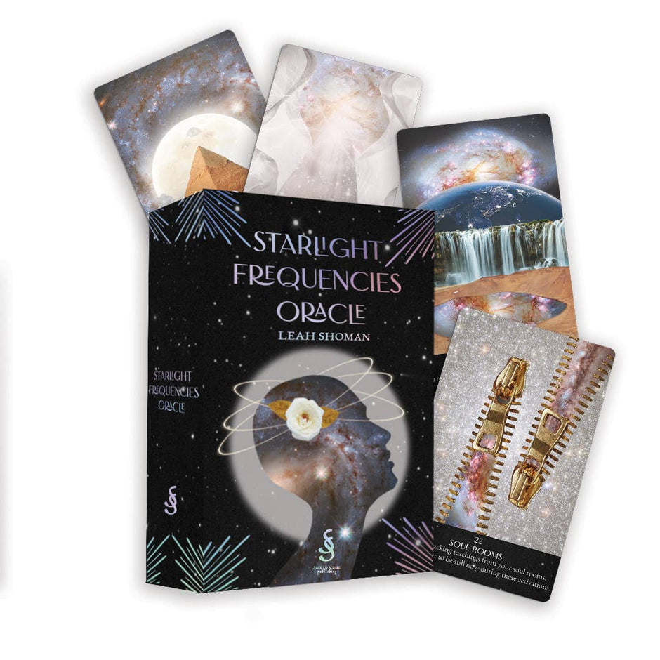 Starlight Frequencies Oracle (44 Cards & 60 Page Guidebook) - Tarot Decks & Divination