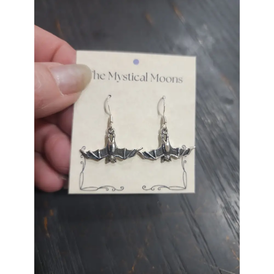 🦇 Sterling Silver Bat Earrings 🌟 - Jewelry