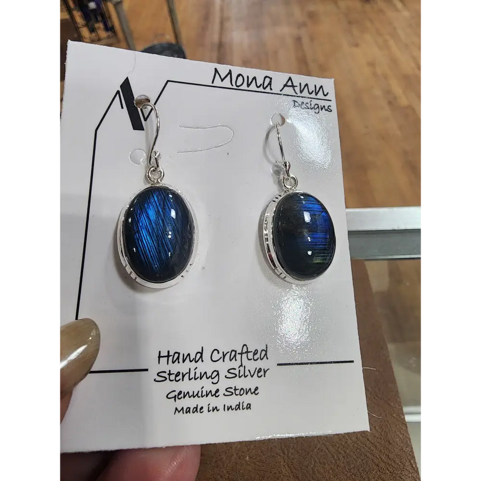 🌈✨ Sterling Silver Labradorite Earrings – Gorgeous Mystical & Irresistible! 💫 - Jewelry