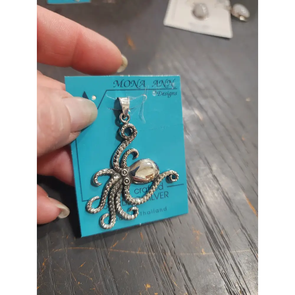 ✨ Sterling Silver Octopus Pendant ✨ - Jewelry