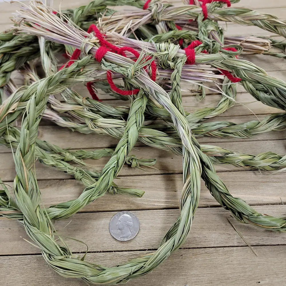 SWEET GRASS - BRAIDED SMUDGE BAND - Incense & Burners