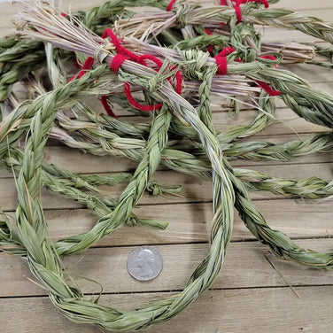SWEET GRASS - BRAIDED SMUDGE BAND - Incense & Burners