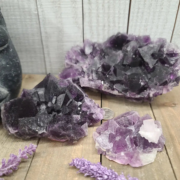 Tansanglan Purple Fluorite Specimens - Specimens