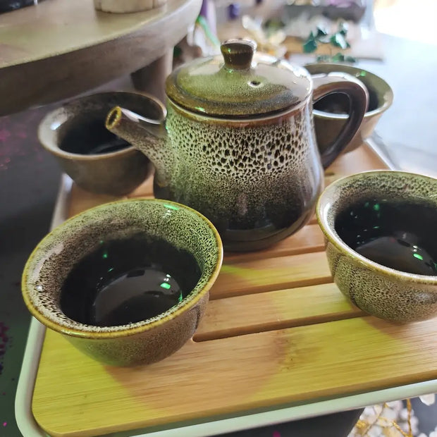 Tea Cup Set 4 Cups + Pot - Teas & Accessories