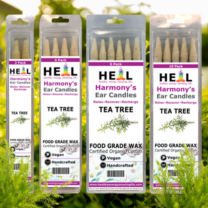 🕯️🌱 Tea Tree Ear Candles by Doc Harmony – 2-Pack – Purifying Refreshing Self-Care! ✨ - Candles & Accessories