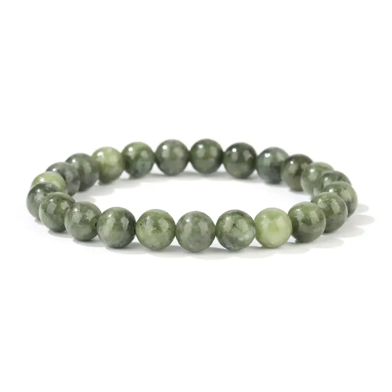 🌿✨ Tibetan Jade Bracelet 8mm – Protection Harmony and Wisdom 🧘♂️ - OMC BRACELETS