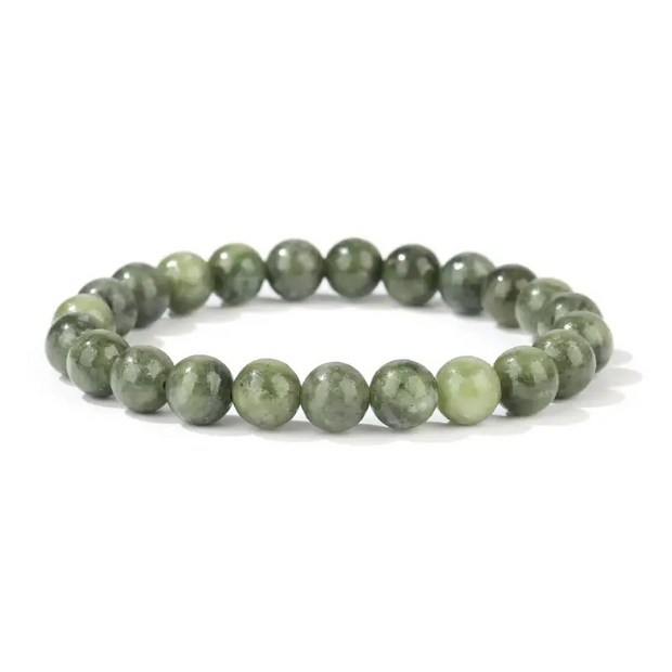 🌿✨ Tibetan Jade Bracelet 8mm – Protection Harmony and Wisdom 🧘♂️ - OMC BRACELETS