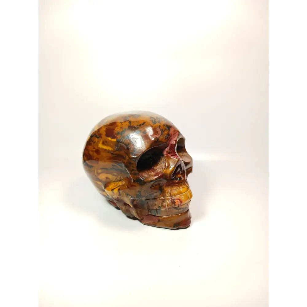 🦁💀 Tiger Iron Skull 4 Inch – Strength and Creative Power 💀🦁 - Carvings