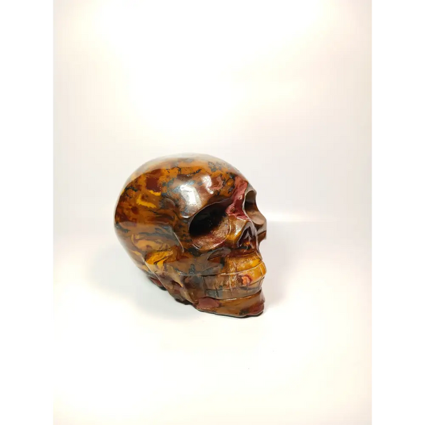 🦁💀 Tiger Iron Skull 4 Inch – Strength and Creative Power 💀🦁 - Carvings