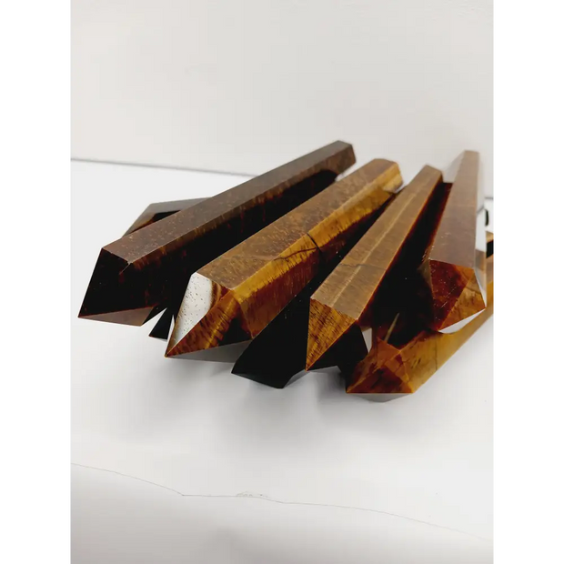 🐯✨ Tigers Eye Wand 7’’ – Confidence Protection and Manifestation Magic! 🌟