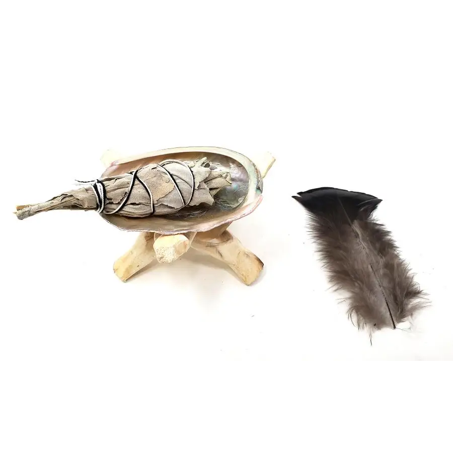 Travelers White Sage Smudging Kit - Incense & Burners