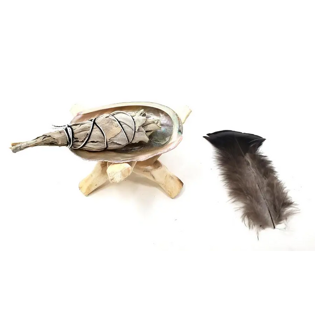 Travelers White Sage Smudging Kit - Incense & Burners