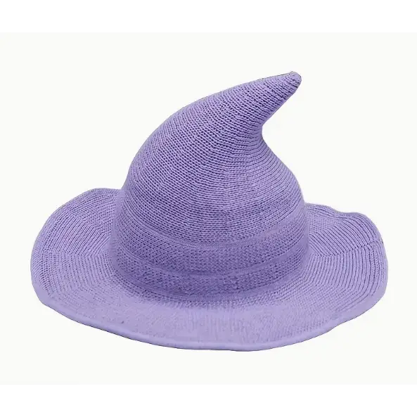 Trendy Witch Hat - Purple - Clothing & Apparel