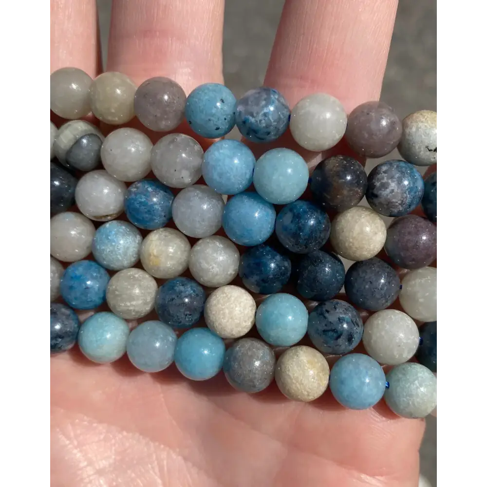 💙✨ Trolleite Bracelet 8mm – Intuition Protection and Balance 🌌