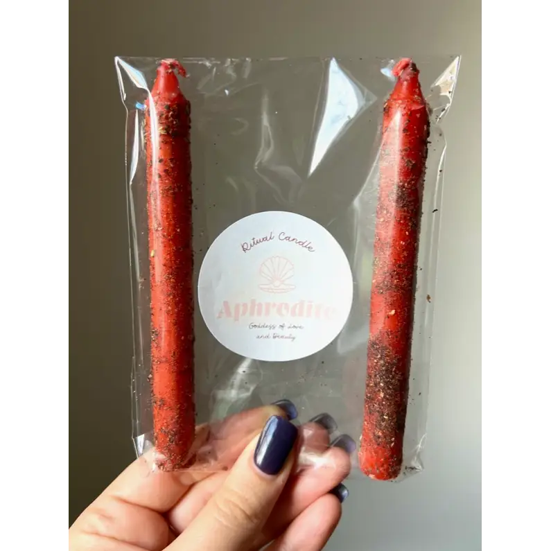 Twin Ritual Candles - Aphrodite - Candles & Accessories