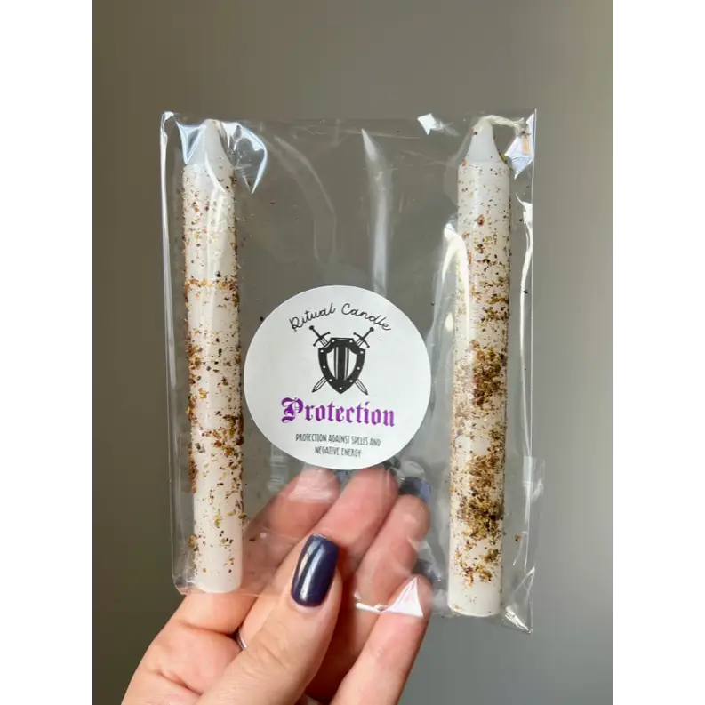 Twin Ritual Candles - Protection - Candles & Accessories