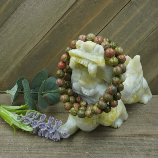 Unakite Bracelet - 8mm - OMC BRACELETS