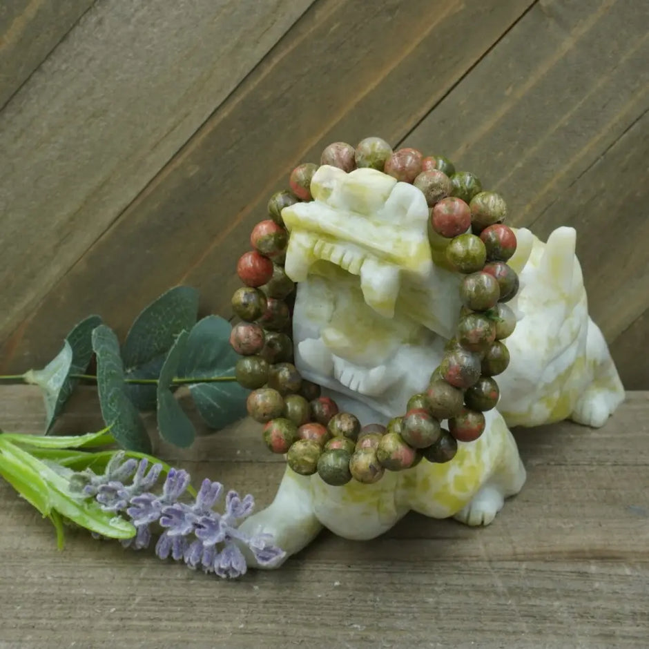 Unakite Bracelet - 8mm - OMC BRACELETS