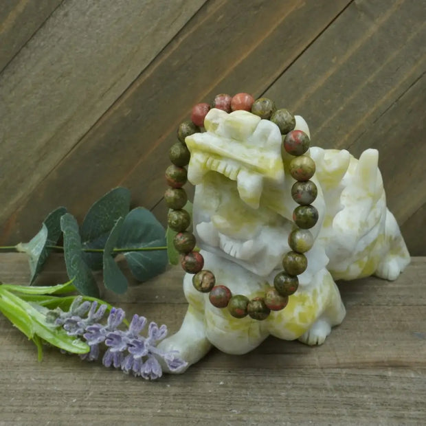 Unakite Bracelet - 8mm - OMC BRACELETS