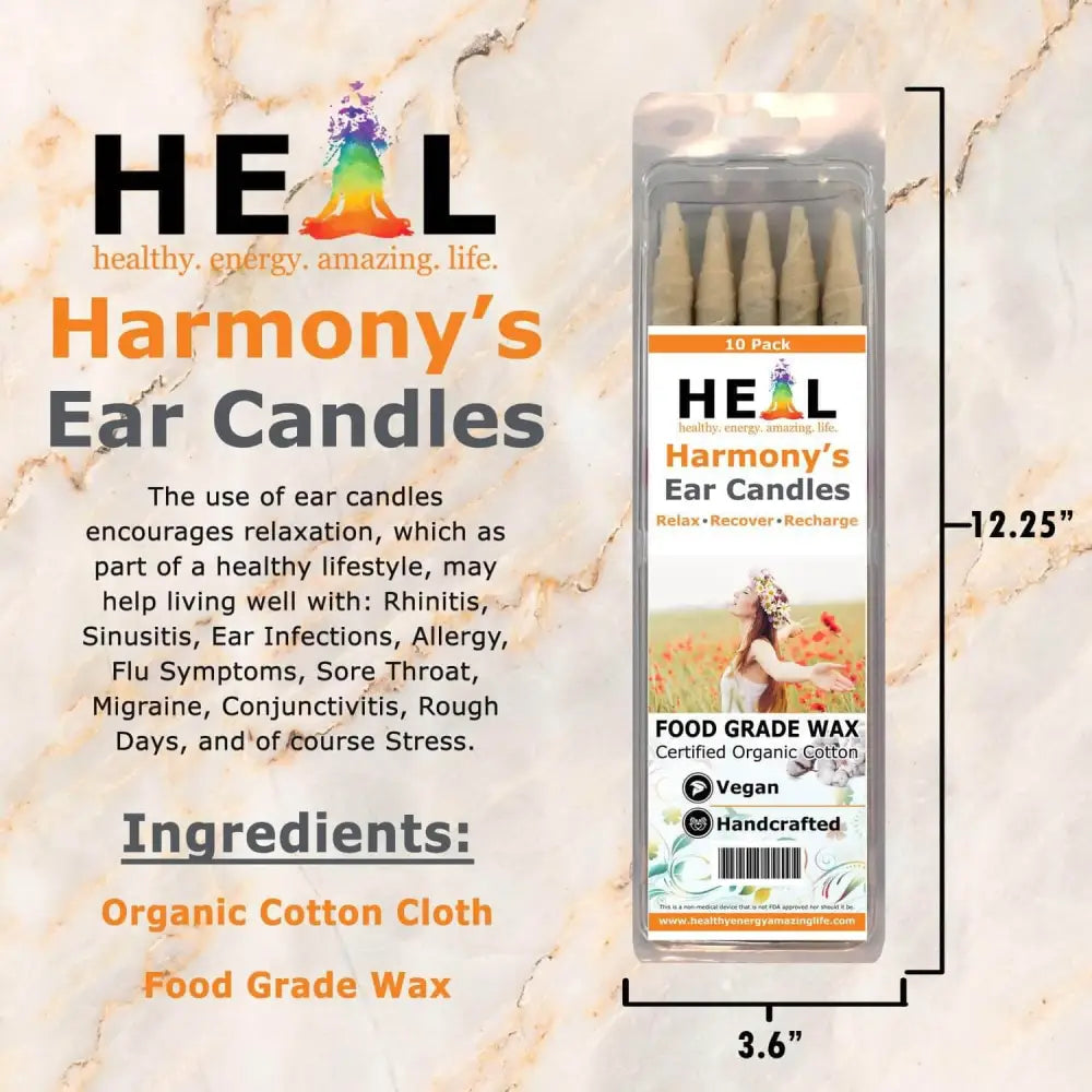 🕯️✨ Unscented Ear Candles by Doc Harmony – 2-Pack – Gentle Natural Wellness! 🌿 - Candles & Accessories