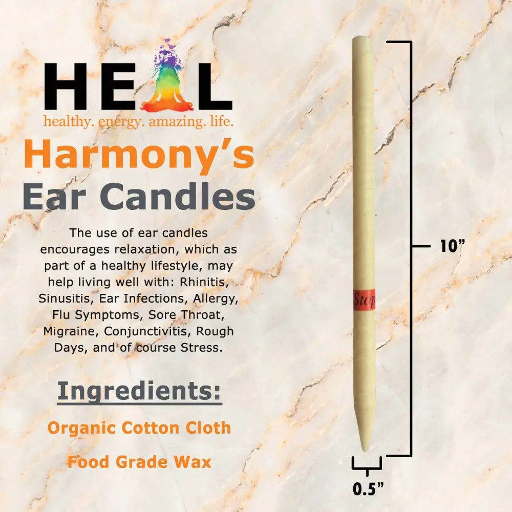 🕯️✨ Unscented Ear Candles by Doc Harmony – 2-Pack – Gentle Natural Wellness! 🌿 - Candles & Accessories